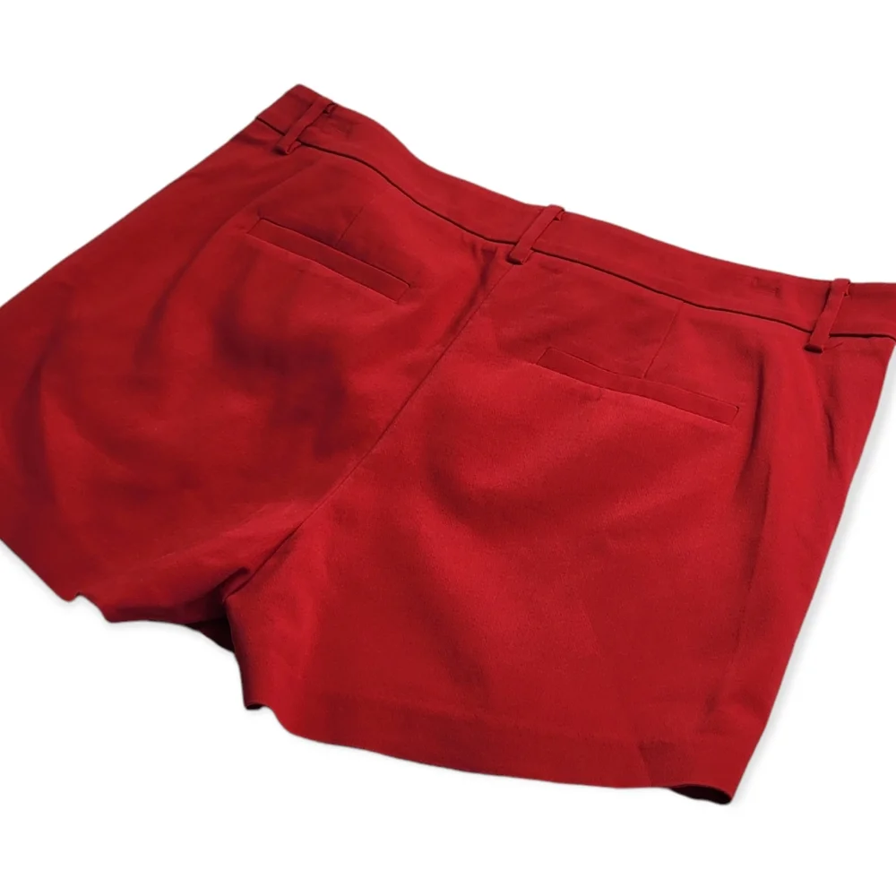 Tibi New York Red Front Flap Shorts